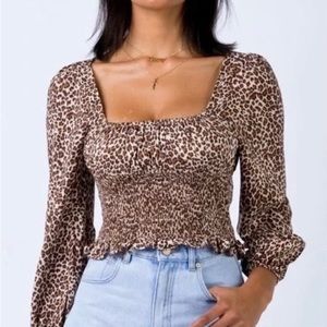 PRINCESS POLLY Leopard Top